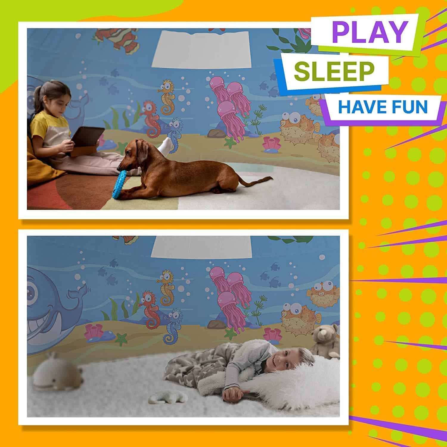 Casa de Juegos Inflable Skywin Air Tent Fort para Niños - Imagen 8