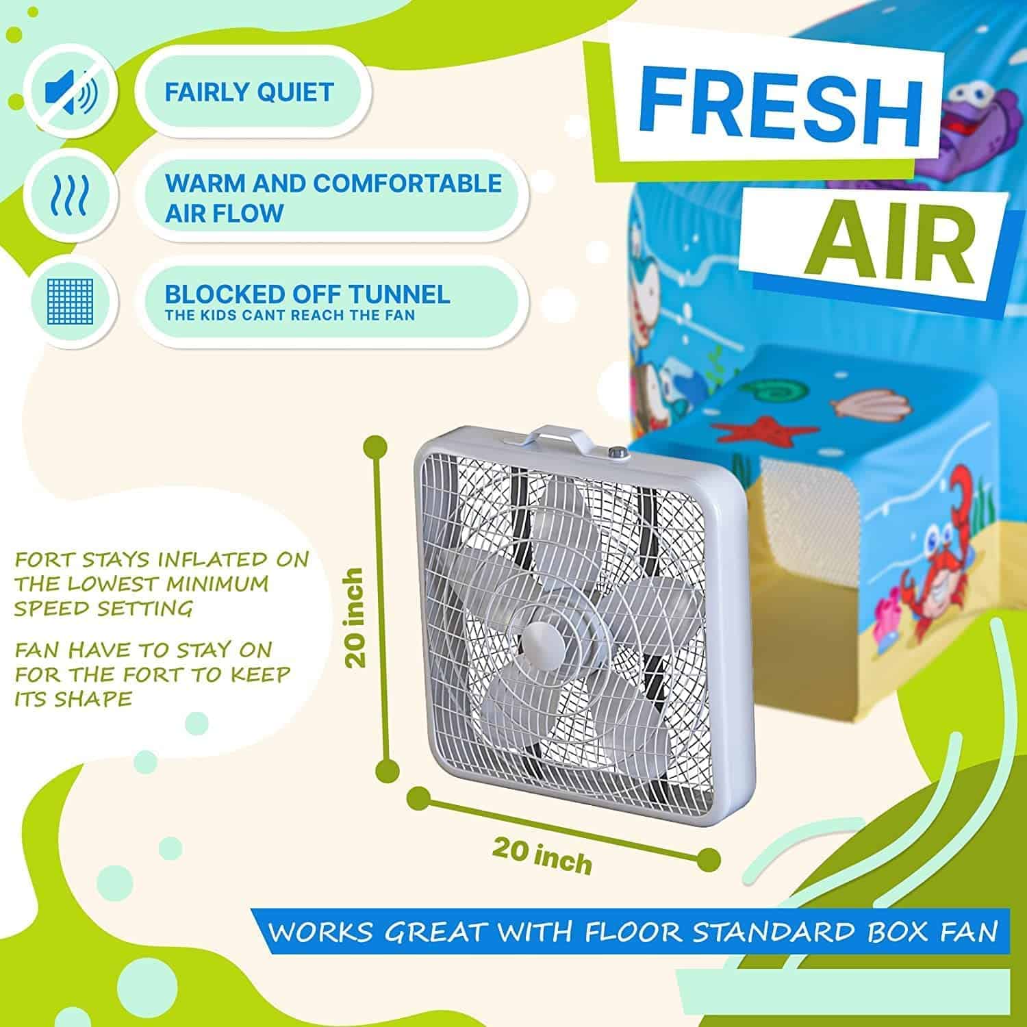 Casa de Juegos Inflable Skywin Air Tent Fort para Niños - Imagen 4