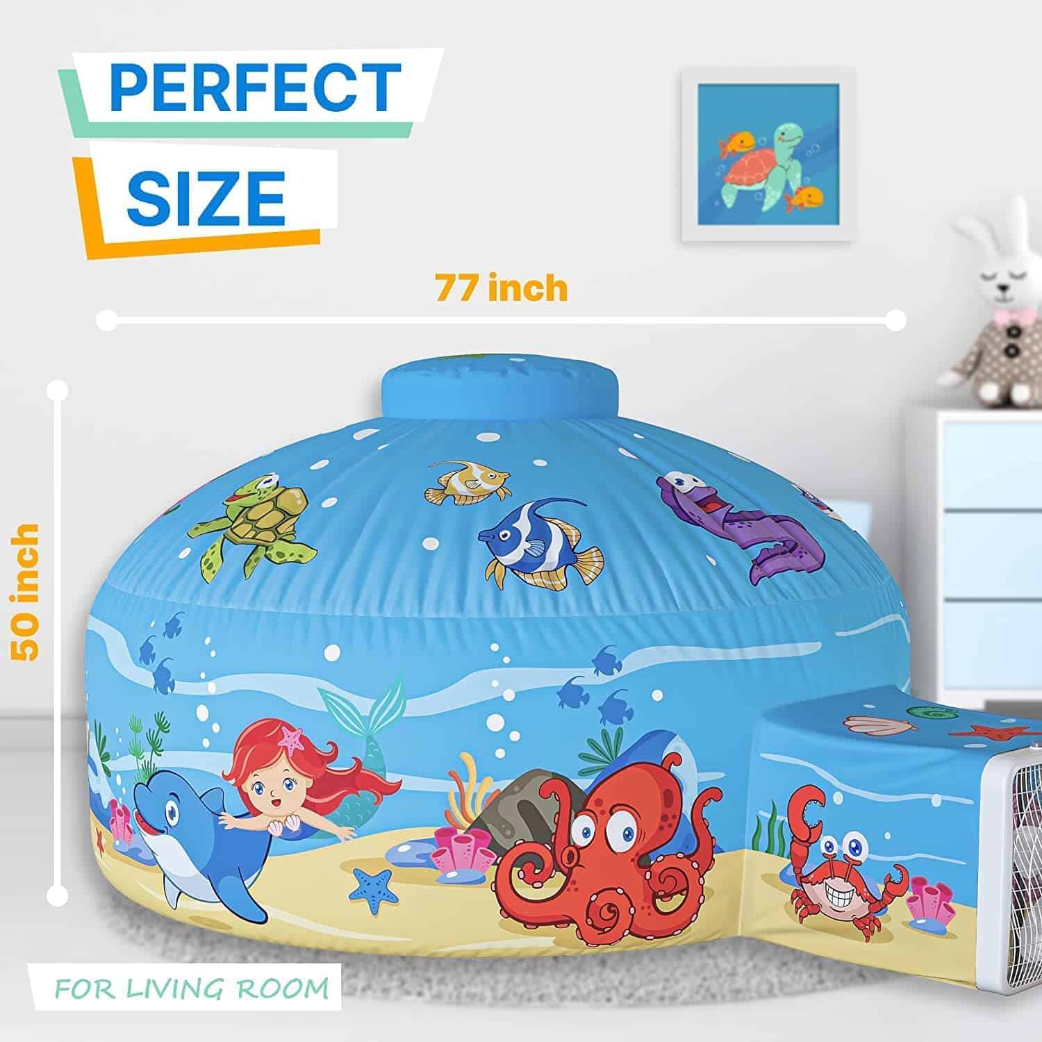 Casa de Juegos Inflable Skywin Air Tent Fort para Niños - Imagen 3