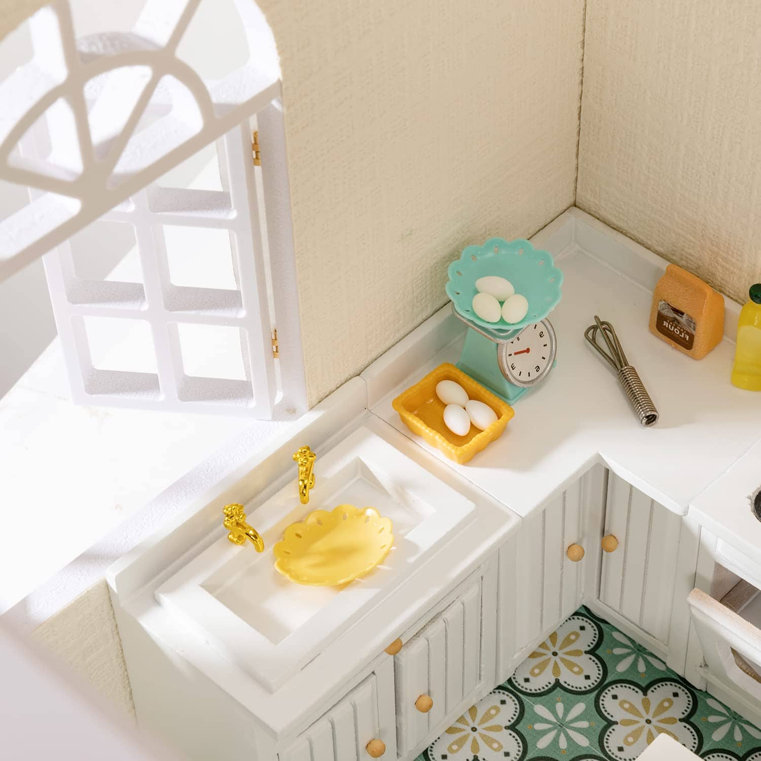 Muebles de Casa de Muñecas de Madera Keldoner Escala 1:12, - Imagen 4