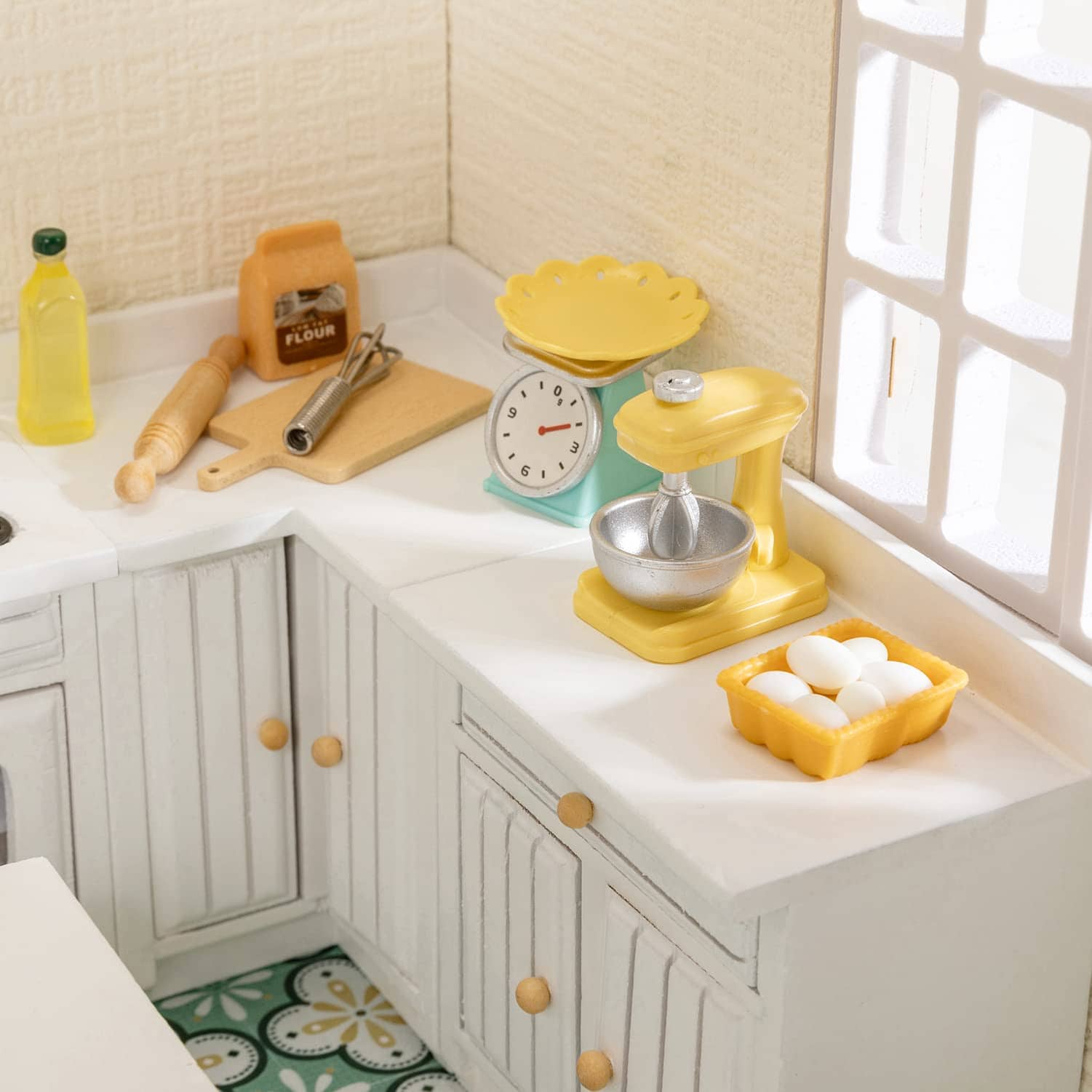 Muebles de Casa de Muñecas de Madera Keldoner Escala 1:12, - Imagen 5