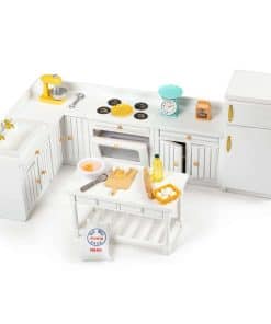 Muebles de Casa de Muñecas de Madera Keldoner Escala 1:12,