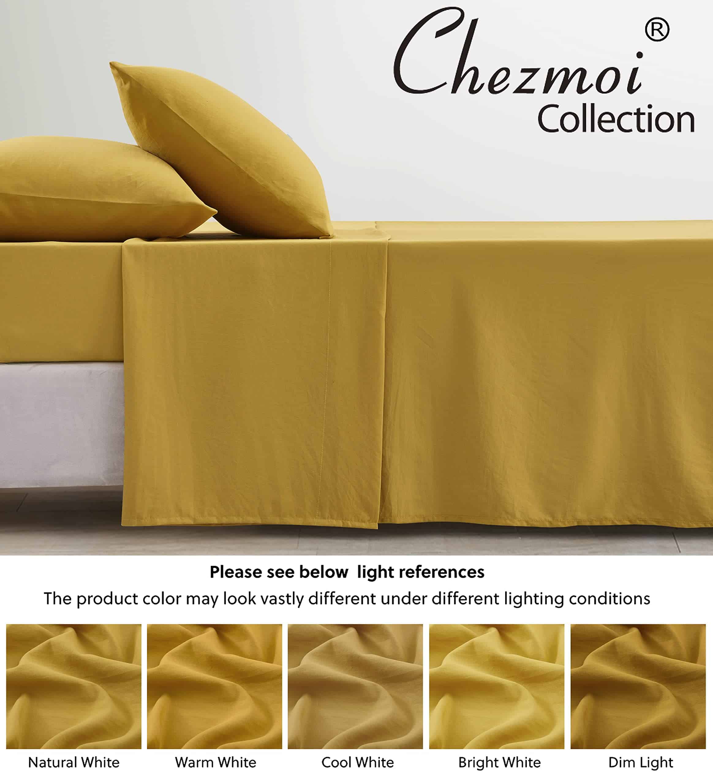 Juego de Sábanas Chezmoi Collection Suave Lavado - Juego de - Imagen 9