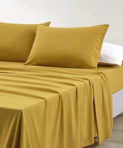 Juego de Sábanas Chezmoi Collection Suave Lavado - Juego de