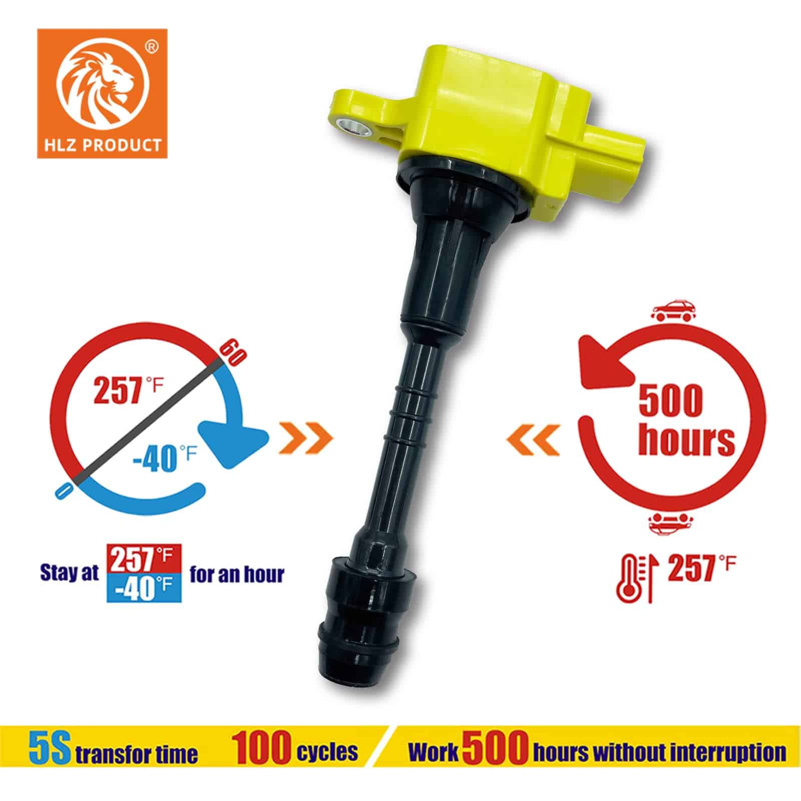 CONJUNTO DE 4 BOBINAS DE ENCENDIDO DE RENDIMIENTO DE HLZ - Imagen 3