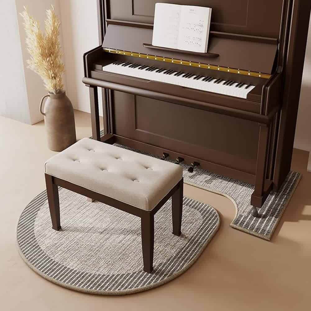 Juego de Alfombras de Piano para Reducción de Ruido,