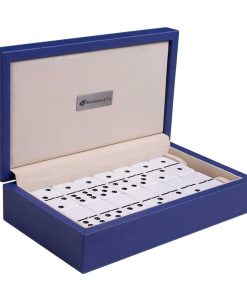 Set de Dominó Doble 6 Grande Blanco de Silverman & Co. -