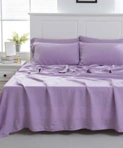 Juego de sábanas 100% de lino orgánico S -Lila Lavanda