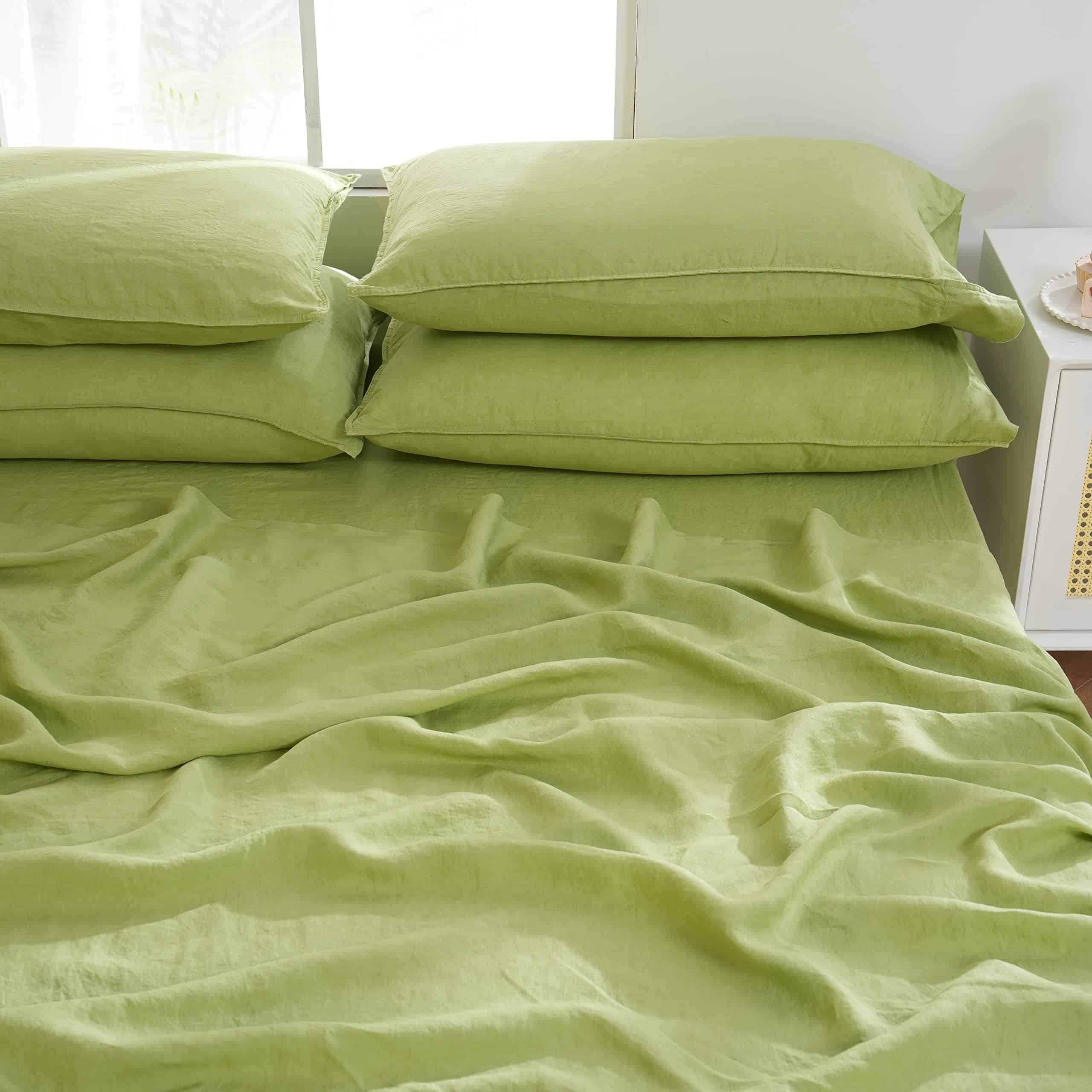 Juego de Sábanas SÍMBOLO DE LA VICTORIA 100% Lino Orgánico - Imagen 7