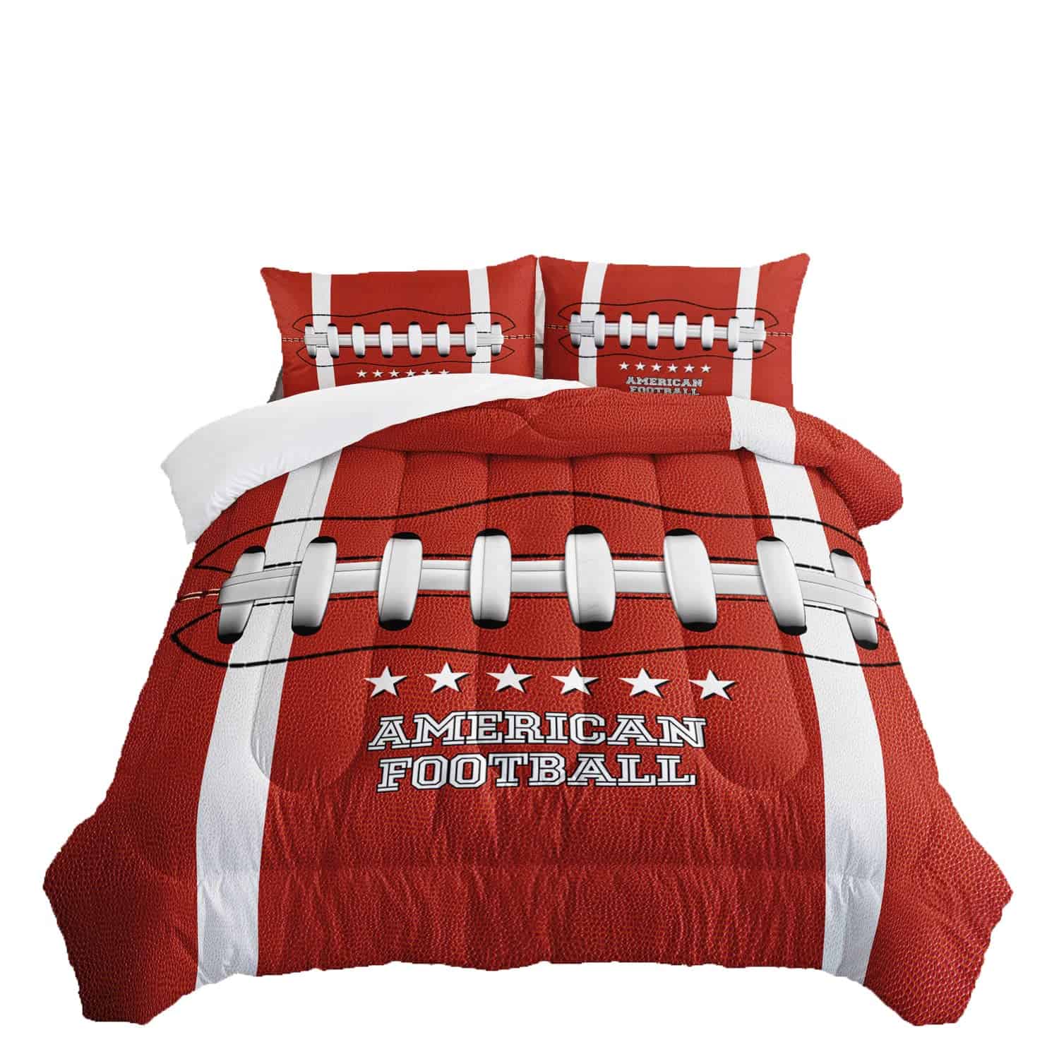Juego de Ropa de Cama 3D de Fútbol Americano para Niños,