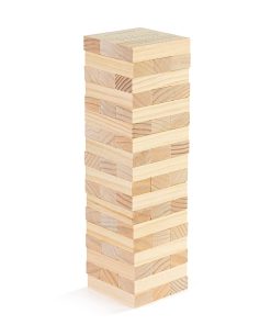 Juego de Actividad Torre de Cascabel Natural de Madera de