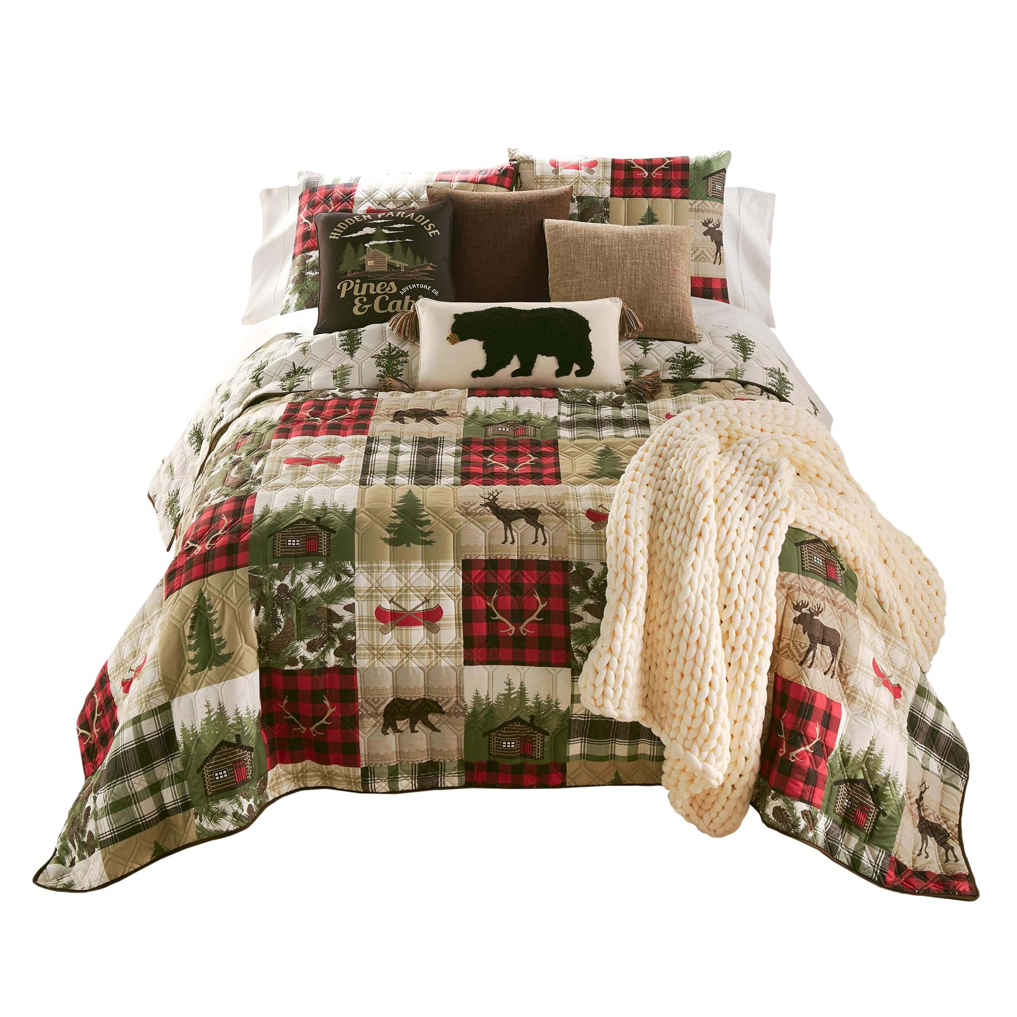 Set de ropa de cama Queen Donna Sharp - 3 Piezas - Juego de