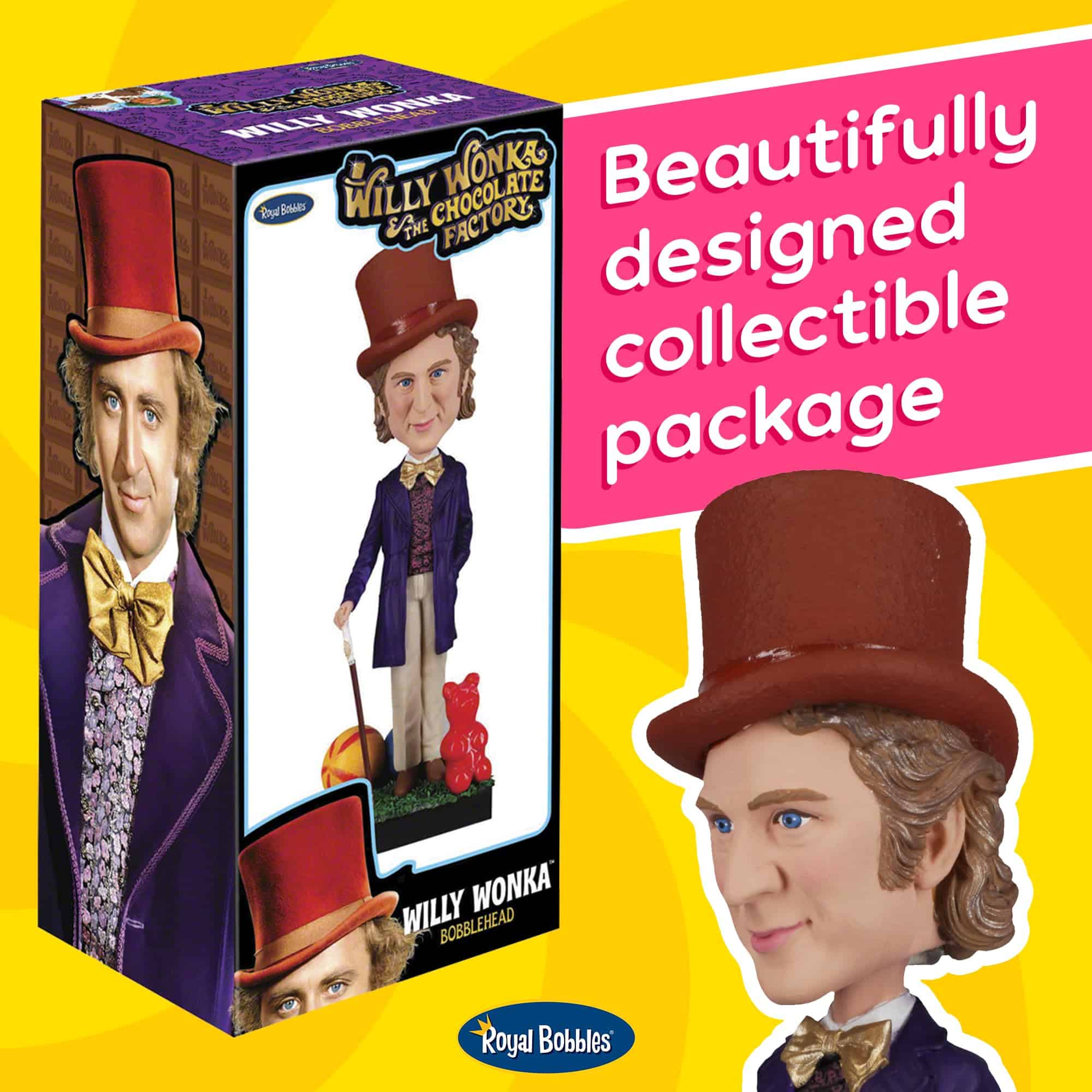 Estatua coleccionable de Willy Wonka y la Fábrica de - Imagen 7