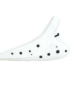 Ocarina 12 Agujeros Bravura � Alto C � Plástico Blanco