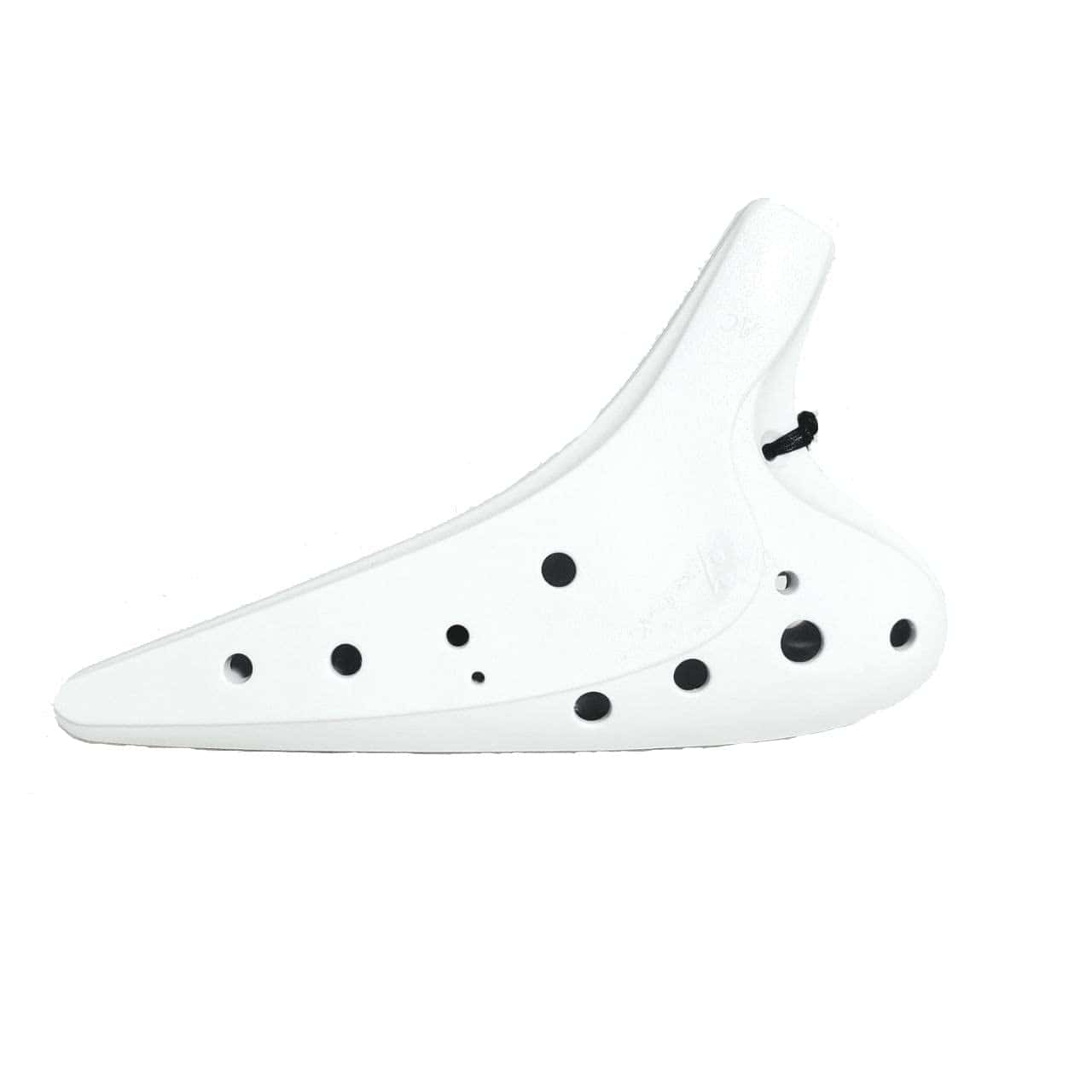 Ocarina 12 Agujeros Bravura � Alto C � Plástico Blanco