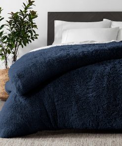 Funda de Edredón Shaggy de Felpa Tamaño King/Cal King de