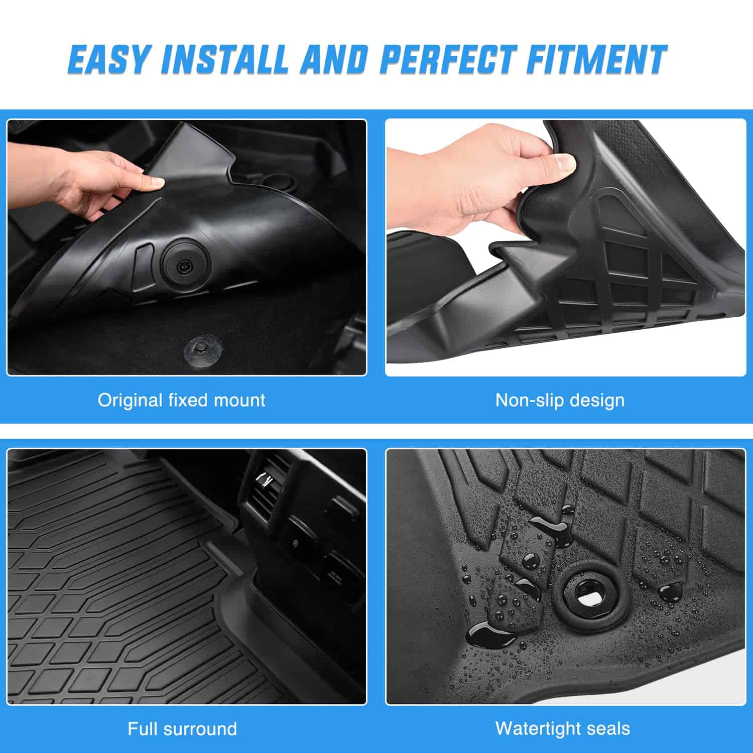 Tapetes de piso Nilight para Chevrolet Tahoe/GMC - Imagen 5