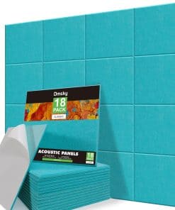 Paquete de 18 Paneles Acústicos Azules 12"X12"X 0.4"