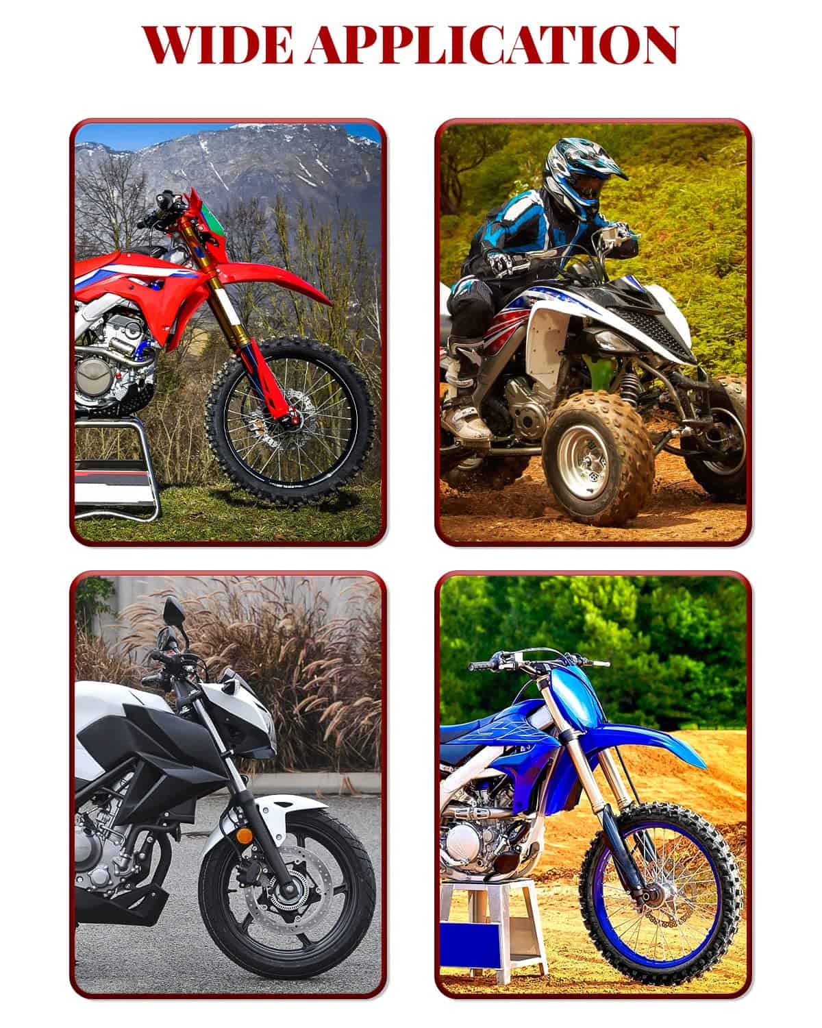 JFG RACING 1 1/8" 28mm Juego de Manillar de Motocicleta con - Imagen 7