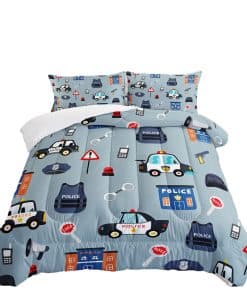 Juego de Ropa de Cama de Coche de Policía 3D BBchose para