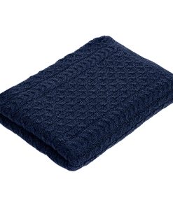 Manta de cama de tamaño King SAOL Irish Aran de lana merina