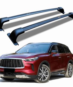 Barras de techo de aleación de aluminio CNC Black Rail Fit