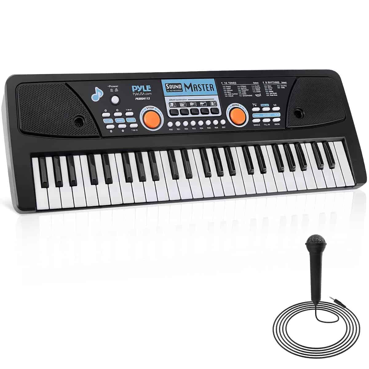 Piano Teclado Musical Karaoke Digital Portátil de 49 Teclas