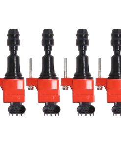 ENA Juego de 4 Bobinas de Encendido Rojas Compatible con
