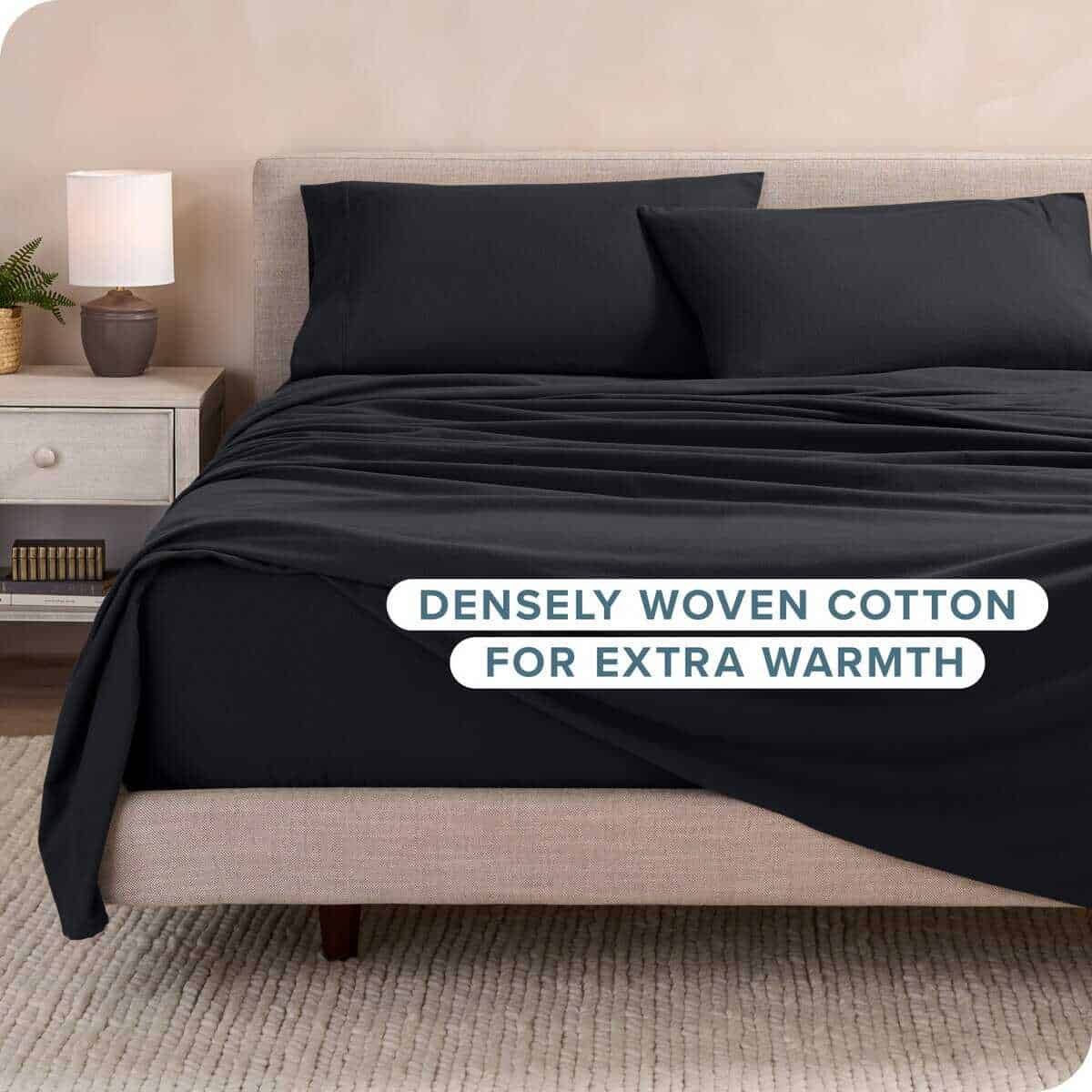 Juego de sábanas de franela Bare Home 100% algodón, súper - Imagen 5