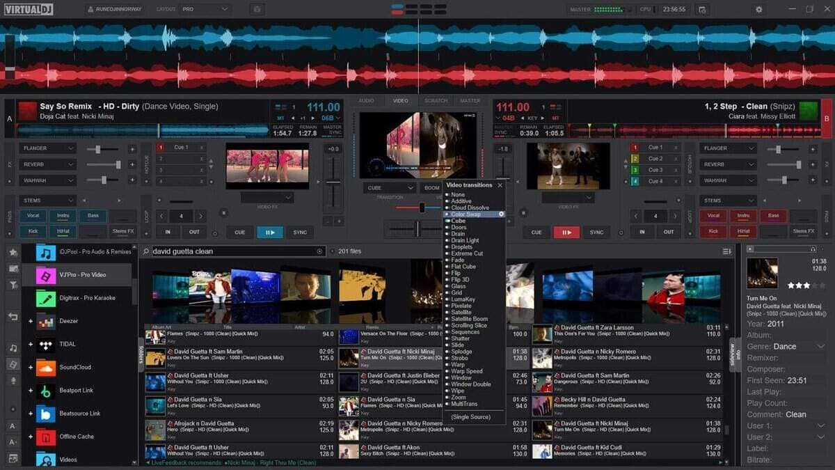 Controlador de DJ portátil de 2 decks LyxJam con pantalla - Imagen 9