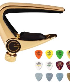G7th Newport 6 String Capo, Gold Plated (G7NPGD) - Paquete