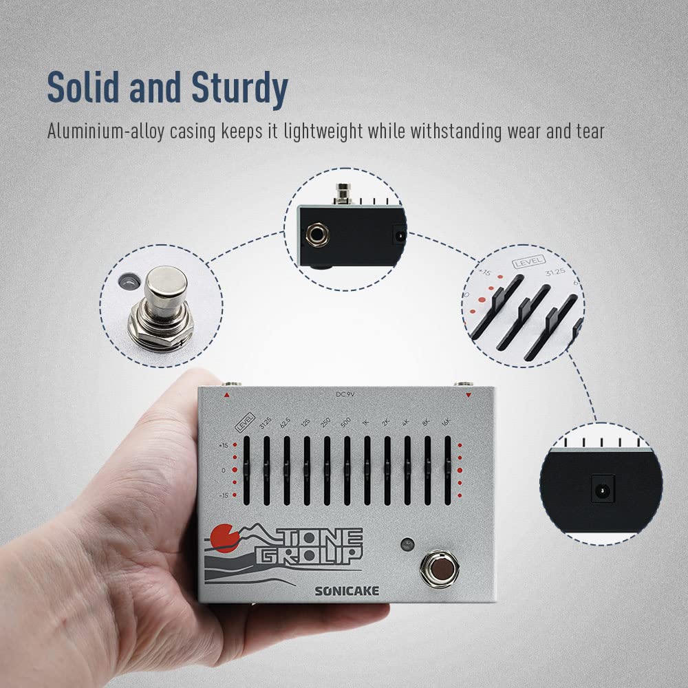 Pedal de Efectos de Guitarra Sonicake EQ Equalizer Grupo de - Imagen 7