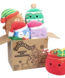 Caja de Misterio Navideña Squishmallows Original de 5