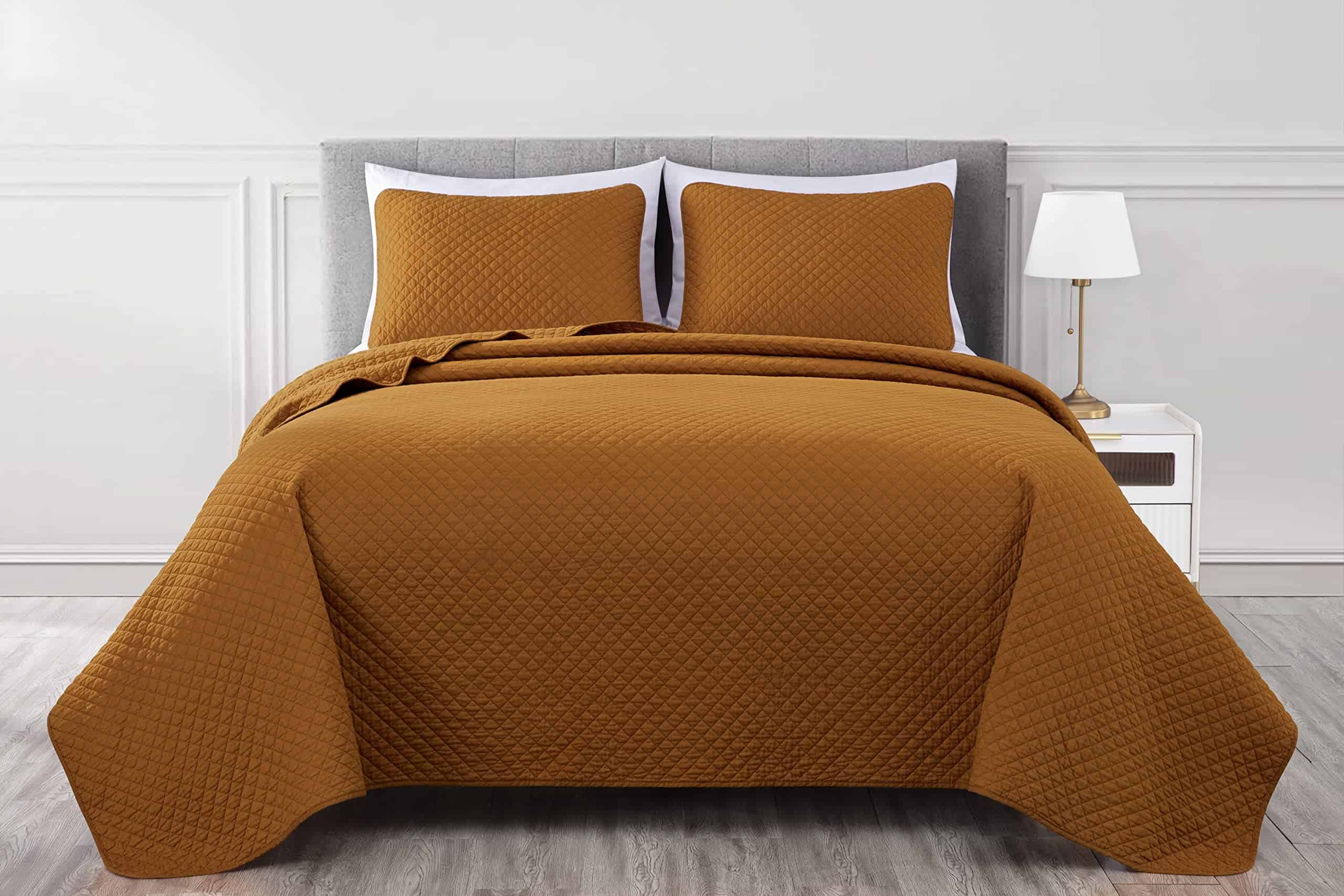 Set de Colcha de Algodón Chezmoi Collection Avon 3 Piezas - Imagen 3