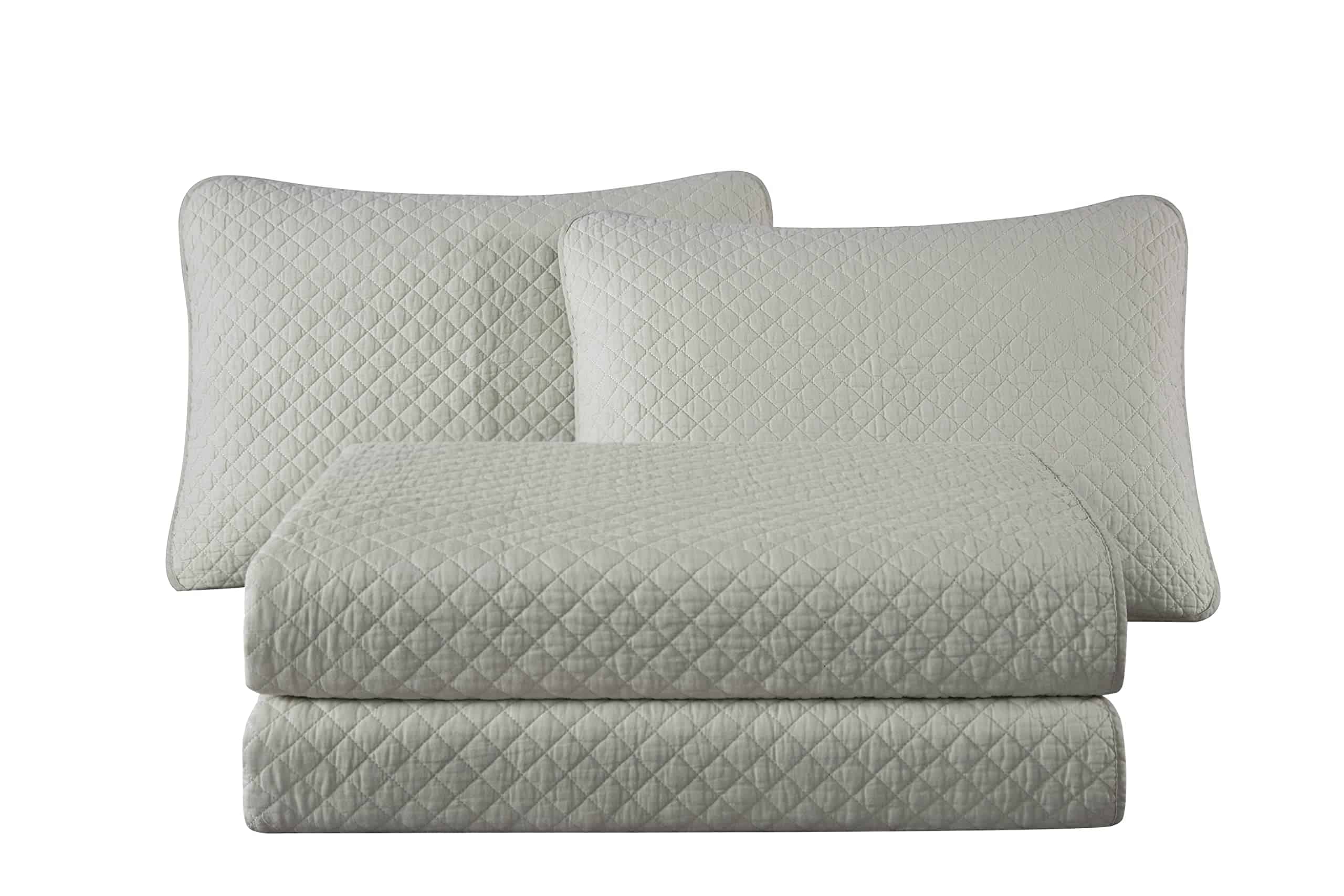 Juego de edredón Chezmoi Collection Avon de 3 piezas 100% - Imagen 10