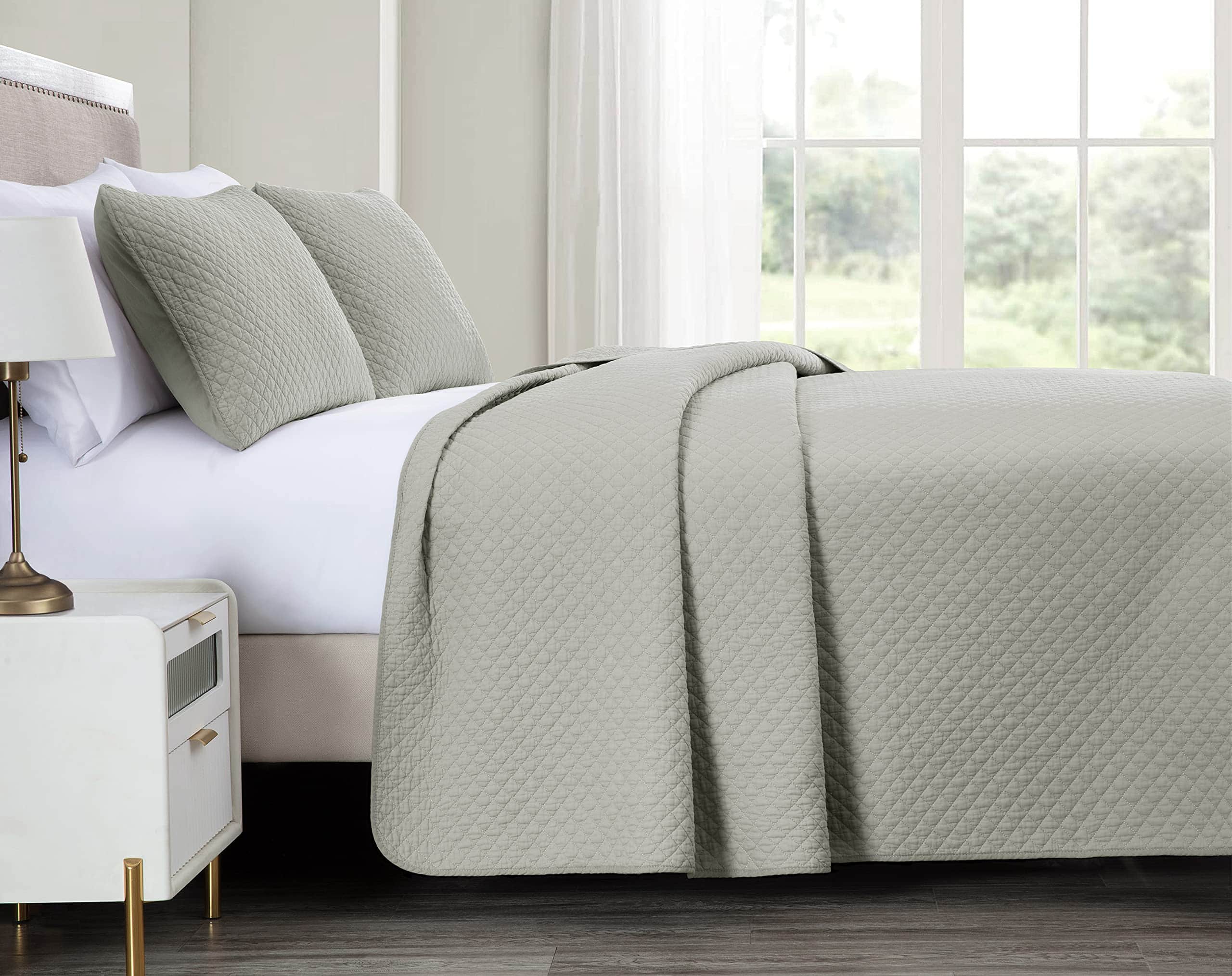 Juego de edredón Chezmoi Collection Avon de 3 piezas 100% - Imagen 4