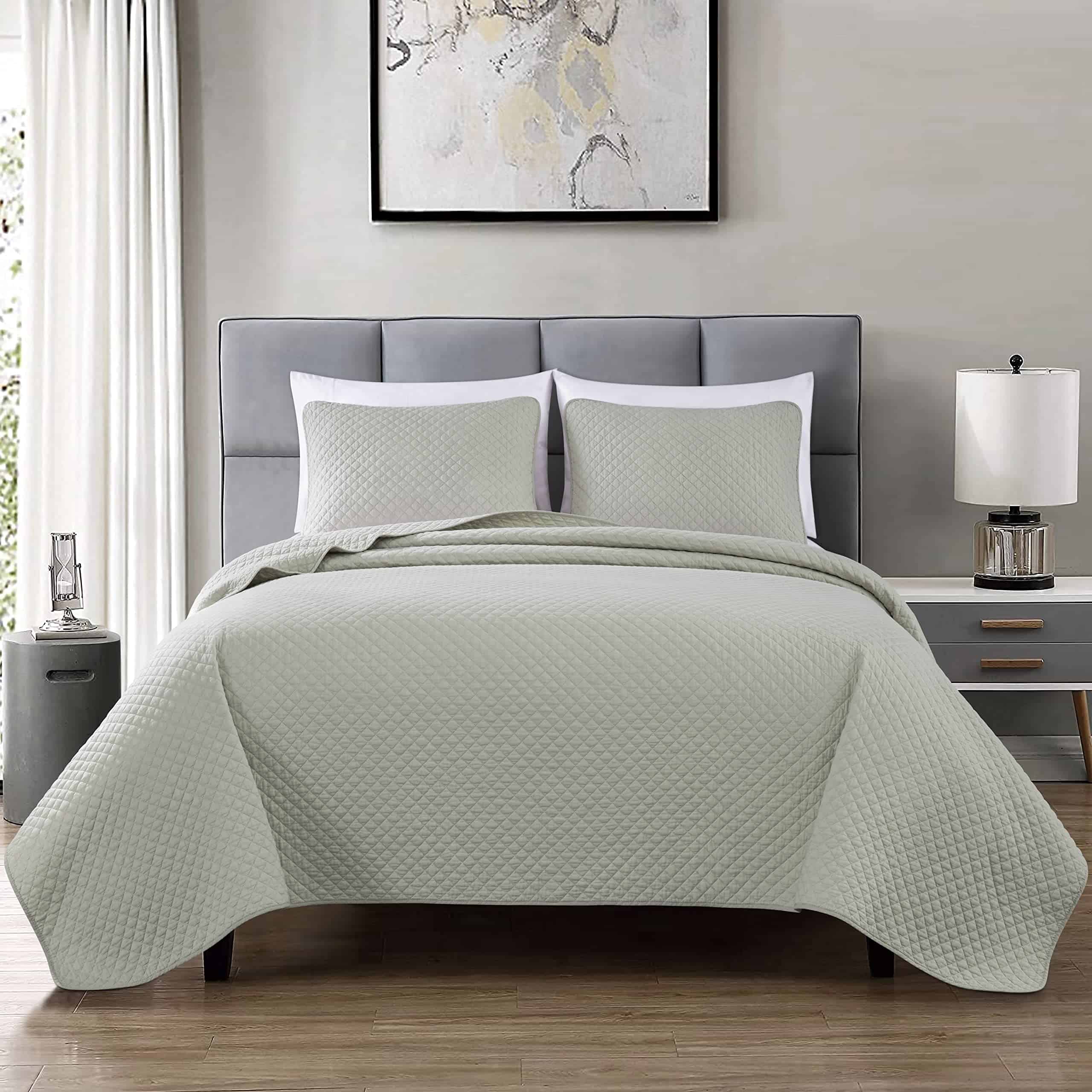 Juego de edredón Chezmoi Collection Avon de 3 piezas 100% - Imagen 3