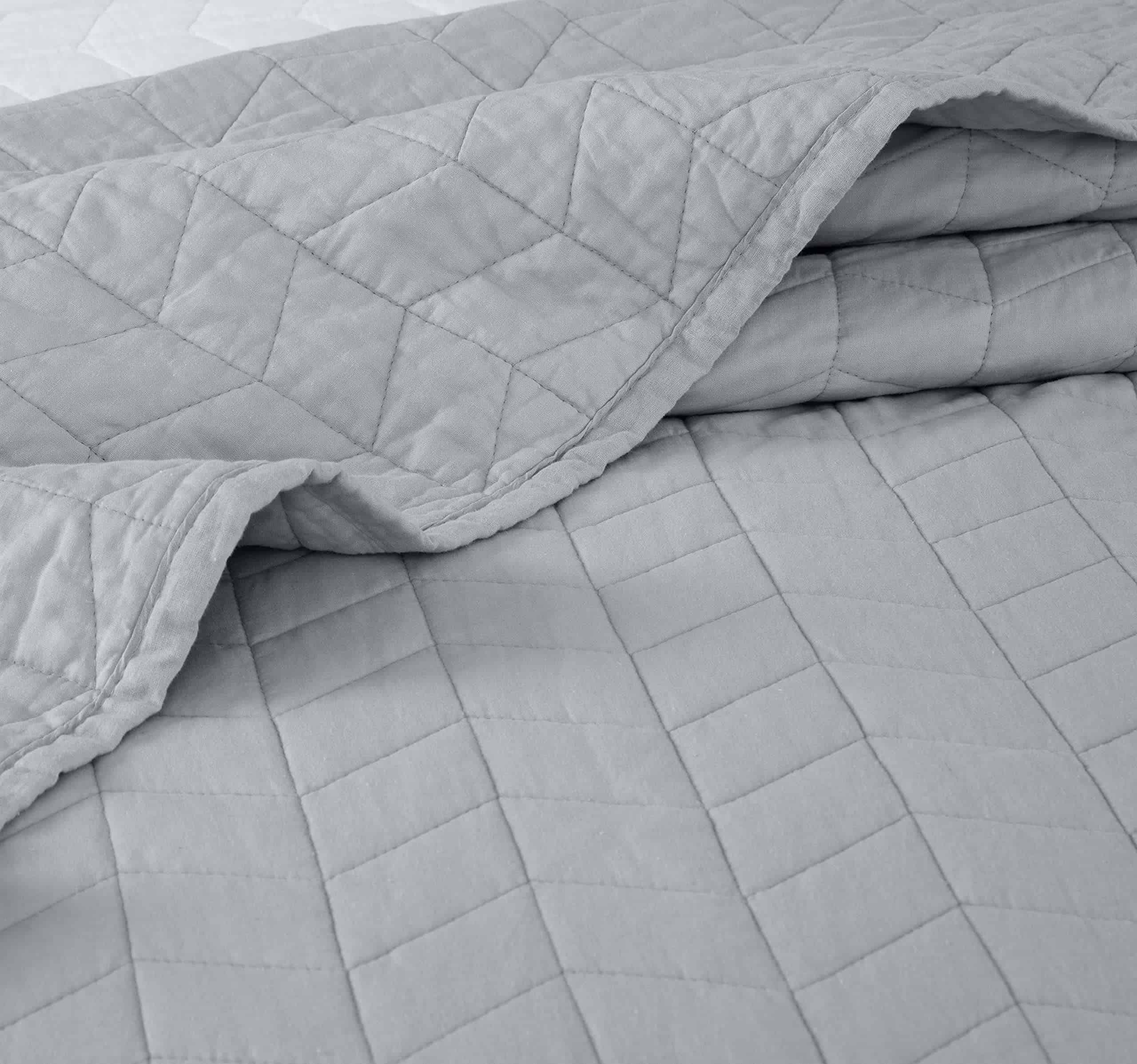 Juego de Edredón Chezmoi Collection Madrid 3 -Gris Claro con - Imagen 7