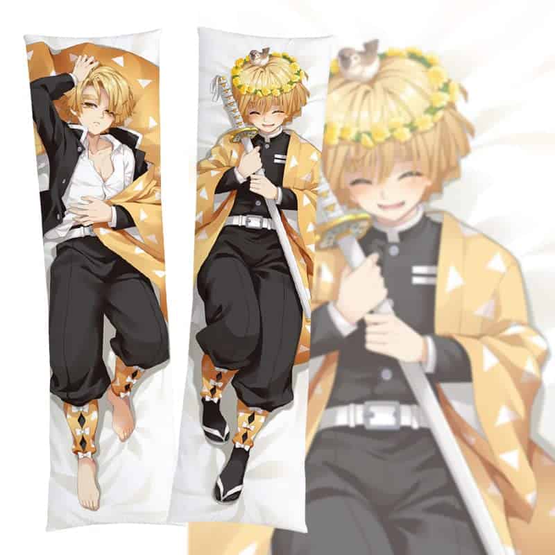 Funda de almohada Zenitsu Dakimakura para cuerpo,