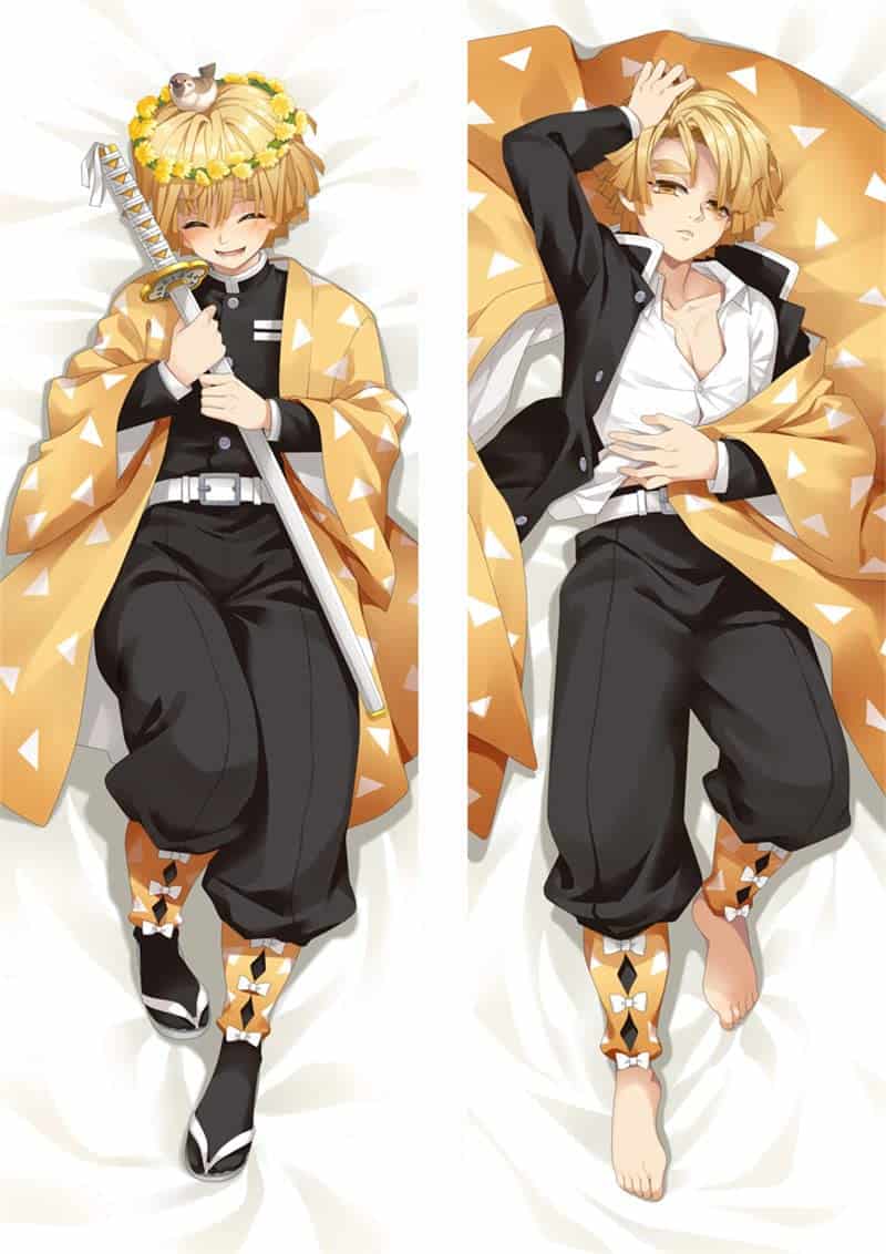 Funda de almohada Zenitsu Dakimakura para cuerpo, - Imagen 3