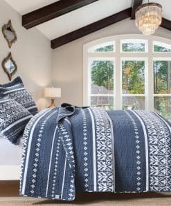 Juego de edredón King BCOTTOND 100% algodón, edredón boho a