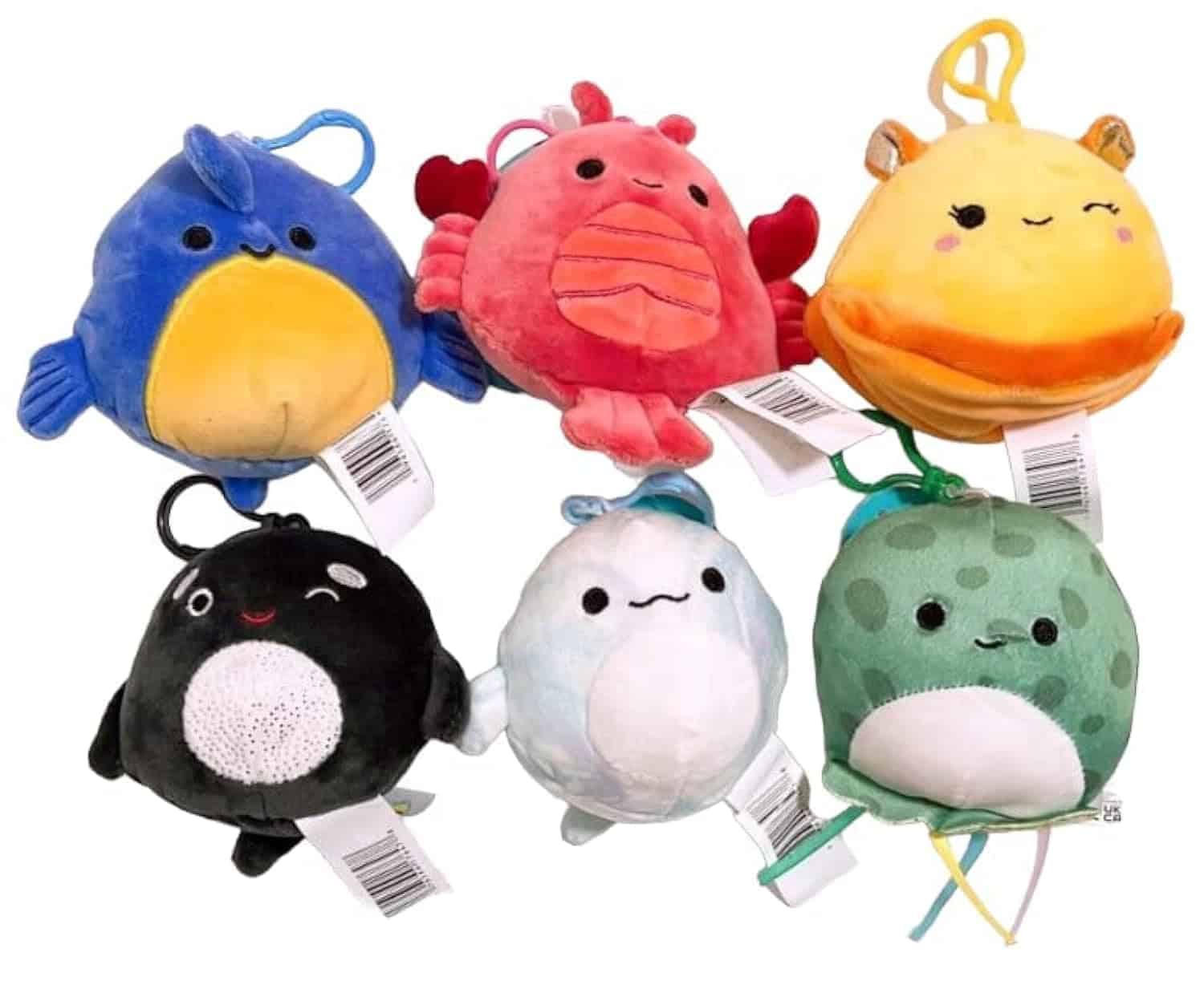 Llavero Mini Peluche Squishmallows Kellytoy 3.5" de la