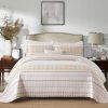 Quilts King Size - Juego de Colchas King en Color Taupe