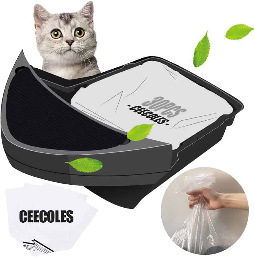 30 PCS Forros para Cajón de Basura para Arenero Automático,