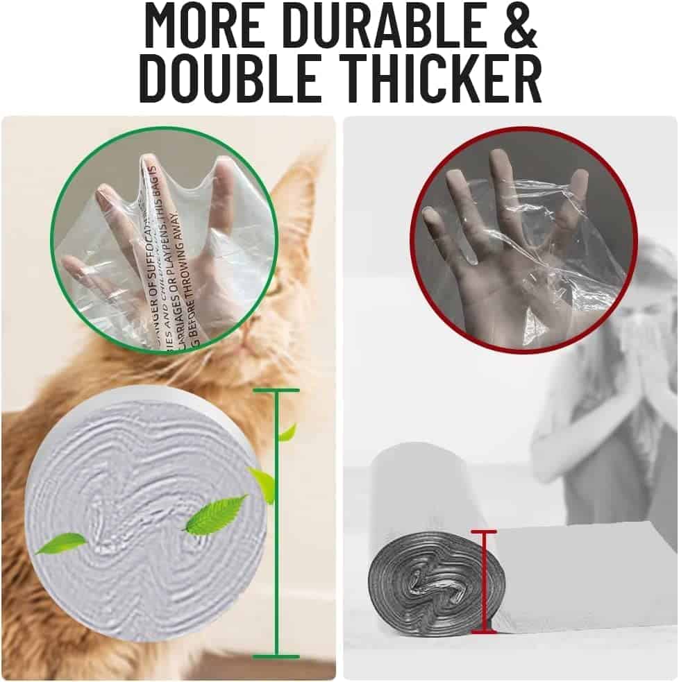 30 PCS Forros para Cajón de Basura para Arenero Automático, - Imagen 6