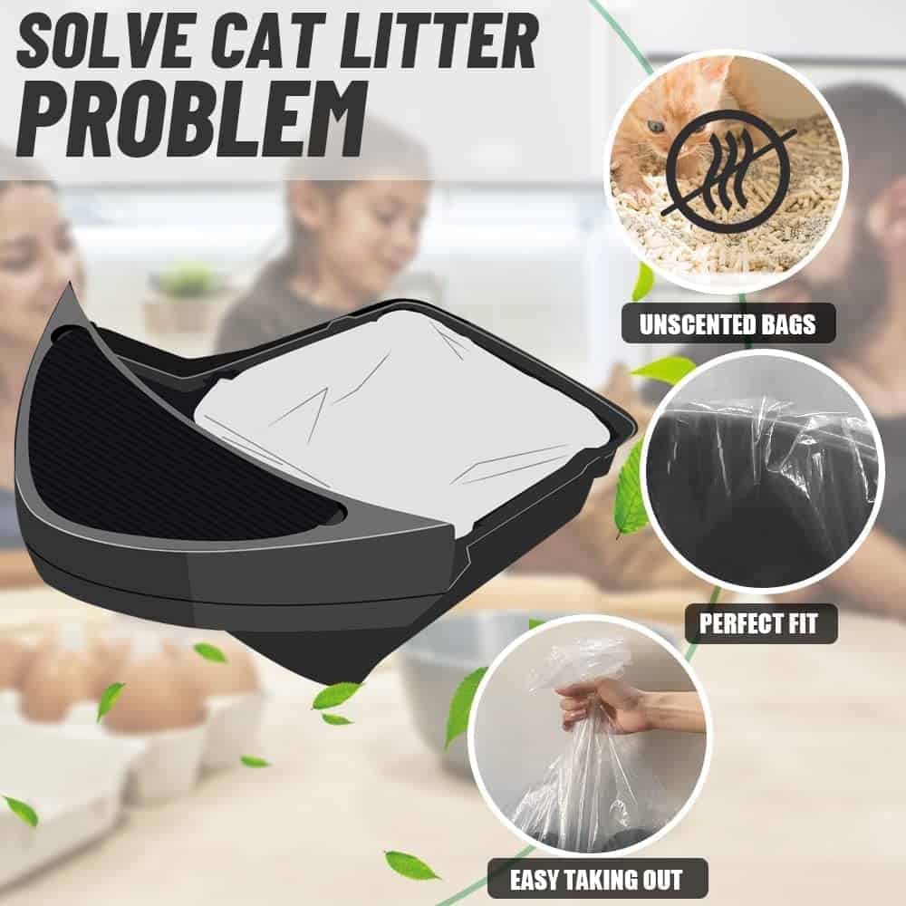 30 PCS Forros para Cajón de Basura para Arenero Automático, - Imagen 3