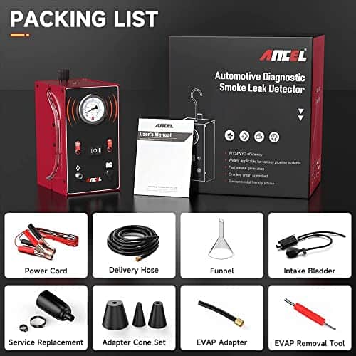 ANCEL S200 Máquina de Humo Automotriz con Bomba de Aire - Imagen 10