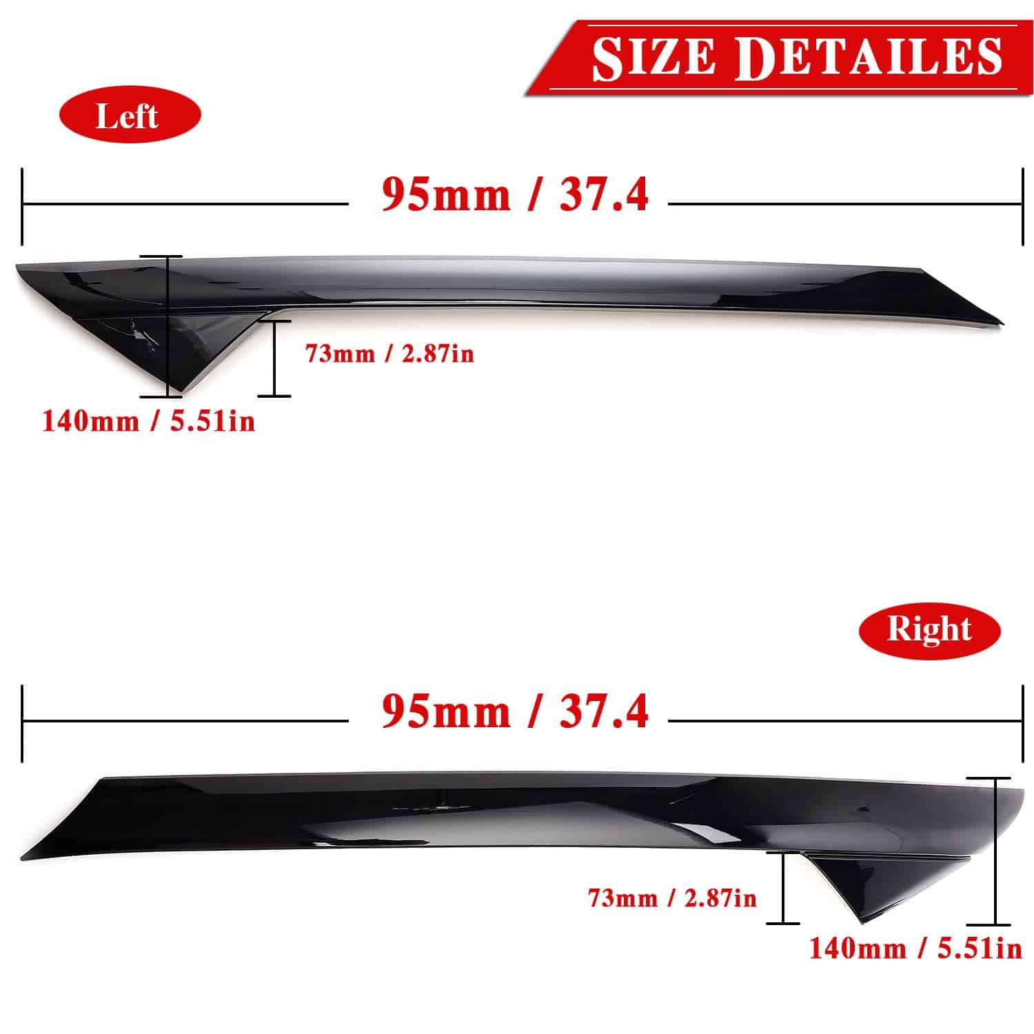 Moldura de Moldura de Parabrisas A del Pilar Compatible con - Imagen 3