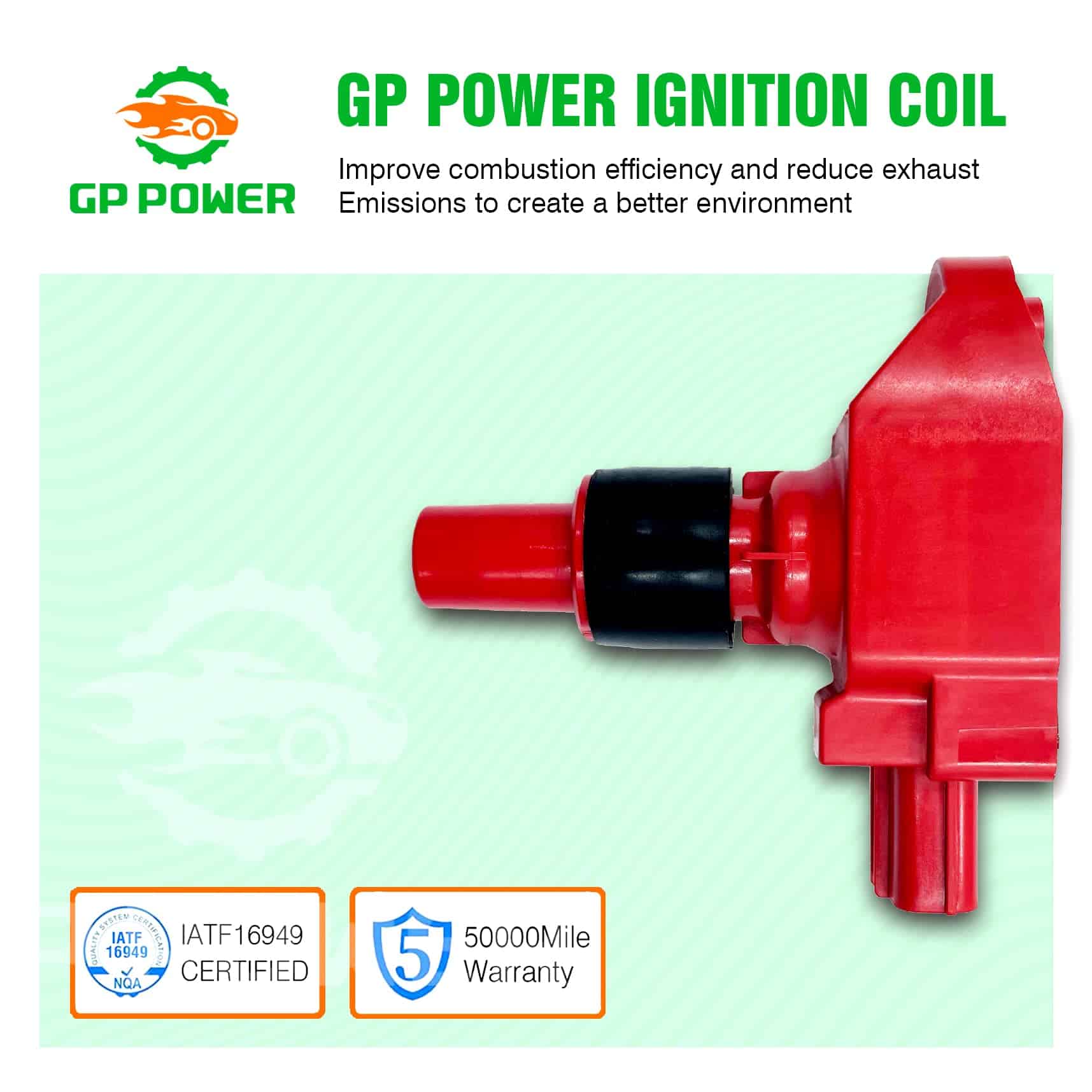 Conjunto de 4 Bobinas de encendido GP POWER N3H118100B - Imagen 7