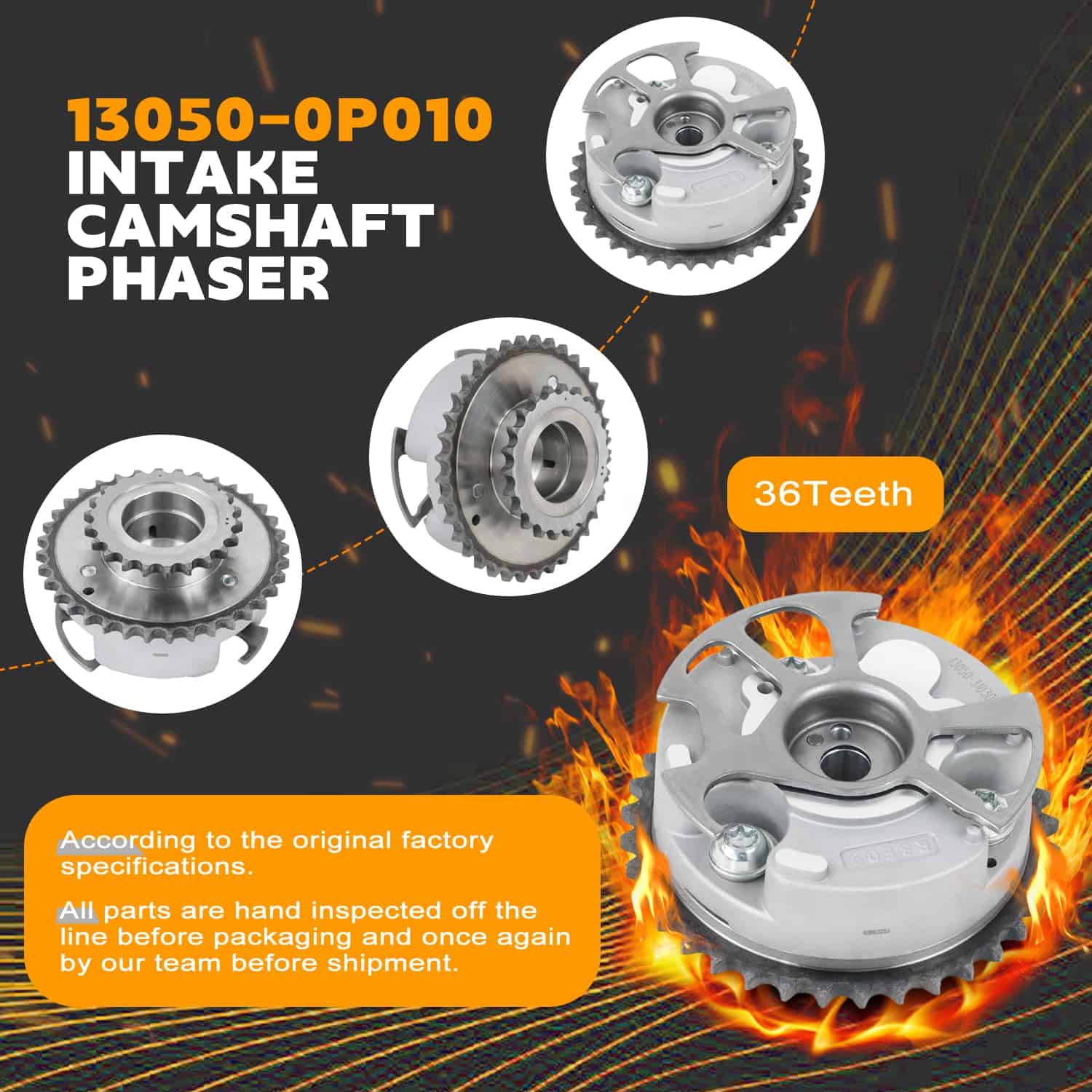 PANGOLIN 2PCS Engranajes Piñón del árbol de levas - Imagen 5